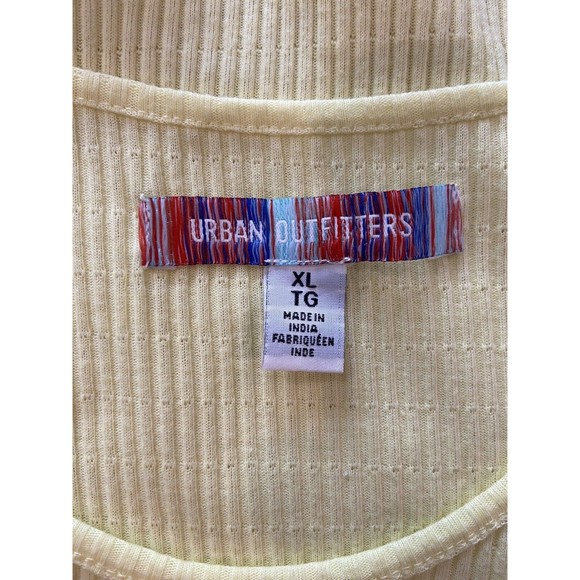 Urban Outfitters  Woman’s Yellow Stretch Tank Top. Size XL - Picture 5 of 5